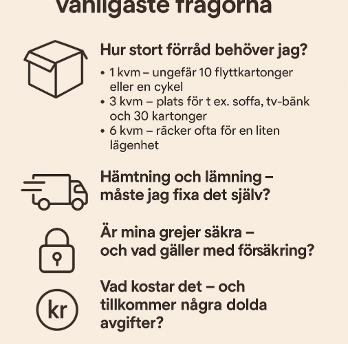Magasinering i Stockholm – här är svaren på de vanligaste frågorna